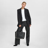 DEPECHE Håndtaske med nitter Shoulderbag / Handbag 099 Black (Nero)