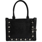 DEPECHE Håndtaske med nitter Shoulderbag / Handbag 099 Black (Nero)