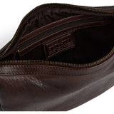 DEPECHE Håndtaske med smuk fletrem Shoulderbag / Handbag 161 Dark brown