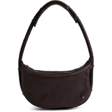 DEPECHE Håndtaske med smuk fletrem Shoulderbag / Handbag 161 Dark brown