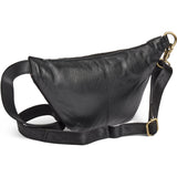 DEPECHE Hair-on læder bumbag Bumbag 095 Jet Black