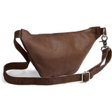 DEPECHE Hair-on læder bumbag Bumbag 184 Walnut