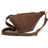 DEPECHE Hair-on læder bumbag Bumbag 184 Walnut