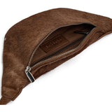 DEPECHE Hair-on læder bumbag Bumbag 184 Walnut