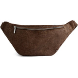 DEPECHE Hair-on læder bumbag Bumbag 184 Walnut