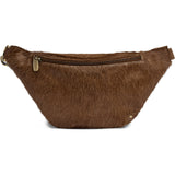 DEPECHE Hair-on læder bumbag Bumbag 184 Walnut
