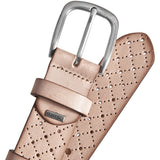 DEPECHE Jeans bælte dekoreret med hulmønstre Belts 011 Sand