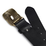 DEPECHE Jeansbælte Belt 154 Black/Brass