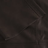 Depeche leather wear Julia kortærmet skindskjorte Shirts 008 Chocolate