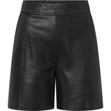 Depeche leather wear Julia skind shorts Shorts 099 Black (Nero)