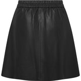 Depeche leather wear Julia a-formet skindnederdel Skirts 099 Black (Nero)