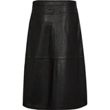 Depeche leather wear Kenya underknee skindnederdel Skirts 099 Black (Nero)