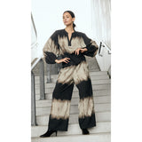 Depeche Clothing Kia bukser i smukt print (RW) Pants 268 Grey Printed