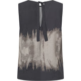 Depeche Clothing Kia top i smukt print Tops 268 Grey Printed