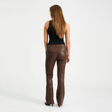 Depeche leather wear Kiri Boot Cut Skindbuks Pants 173 Chestnut