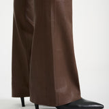 Depeche leather wear Kiri Boot Cut Skindbuks Pants 173 Chestnut