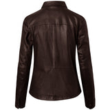 Depeche leather wear Klassisk Sharon læderskjorte i blød kvalitet Shirts 015 Brown