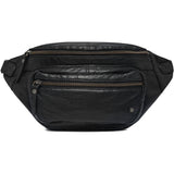 DEPECHE Klassisk bumbag i blødt vasket læderkvalitet Bumbag 099 Black (Nero)