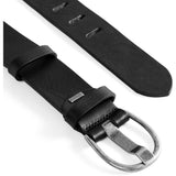 DEPECHE Klassisk jeans bælte i lækker skindkvalitet Belts 099 Black (Nero)