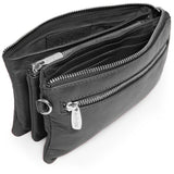 DEPECHE Klassisk lille taske/ clutch i blødt læder Small bag / Clutch 099 Black (Nero)