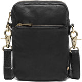 DEPECHE Klassisk mobiltaske i en smørblød skindkvalitet Mobilebag 099 Black (Nero)