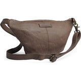 DEPECHE Klassisk must-have bumbag i skind Bumbag 250 Dark Taupe