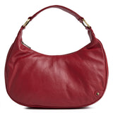 DEPECHE Klassisk skuldertaske i kalveskind Shoulderbag / Handbag 043 Red