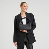 DEPECHE Klassisk skuldertaske i kalveskind Shoulderbag / Handbag 099 Black