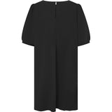 Depeche Clothing Kort Abi kjole med pufærmer Dresses 099 Black (Nero)