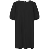 Depeche Clothing Kort Abi kjole med pufærmer Dresses 099 Black (Nero)