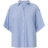 Depeche Clothing Kortærmet oversize Fay skjorte Shirts 029 Blue