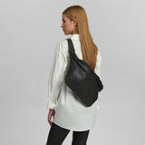 DEPECHE Læder bumbag Bumbag 099 Black (Nero)