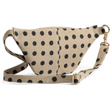 DEPECHE Læder bumbag i klassisk design Bumbag 301 Black Dots