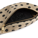 DEPECHE Læder bumbag i klassisk design Bumbag 301 Black Dots