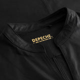 Depeche leather wear Lang feminin læderkjole i blød kvalitet Dresses 099 Black (Nero)