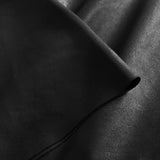 Depeche leather wear Lang skjorte/kjole i en dejlig blød læderkvalitet Dresses 099 Black (Nero)