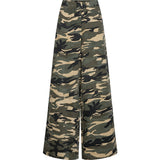 Depeche Clothing Lauren Loose Pants Pants 234 Khaki Printed