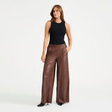 Depeche leather wear Lauren MW Full Lenght Skindbuks Pants 106 Coffee