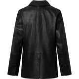 Depeche leather wear Leana tidsløs skindblazer Blazer 099 Black (Nero)