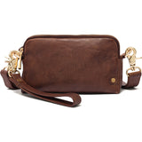 DEPECHE Lille læder clutch i klassisk og enkelt design Small bag / Clutch 133 Brandy