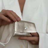 DEPECHE Pung/kreditkortholder i blødt læder Purse / Credit card holder 108 Champagne