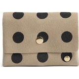 DEPECHE Pung/kreditkortholder i blødt læder Purse / Credit card holder 301 Black Dots