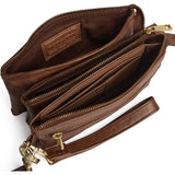 DEPECHE Lille skindtaske med guldfarvede detaljer Small bag / Clutch 221 Chesterfield