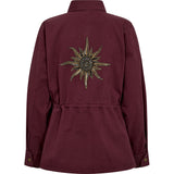 Depeche Clothing Lilly cargo jakke Jackets 279 Burgundy