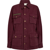 Depeche Clothing Lilly cargo jakke Jackets 279 Burgundy