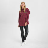 Depeche Clothing Lilly skjorte Shirts 279 Burgundy