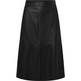 Depeche leather wear Lisa klassisk skindnederdel Skirts 099 Black (Nero)