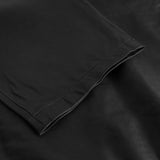 Depeche leather wear Loose fit læderbukser med lommer på fronten Pants 099 Black