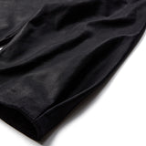 Depeche leather wear Lorenza skindbluse med fin ærme detalje Blouse 099 Black (Nero)