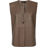Depeche leather wear Lucindia skind vest Vest 020 Taupe